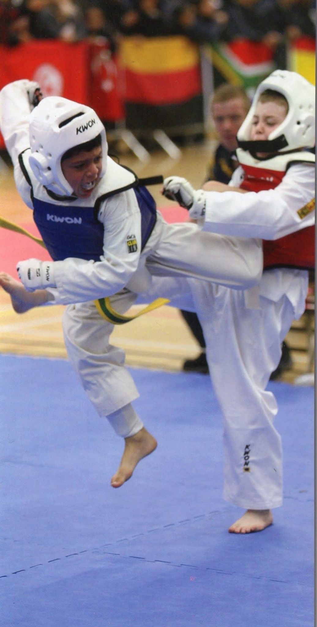 Kids practicing Taekwondo kicks at NGTC Putney