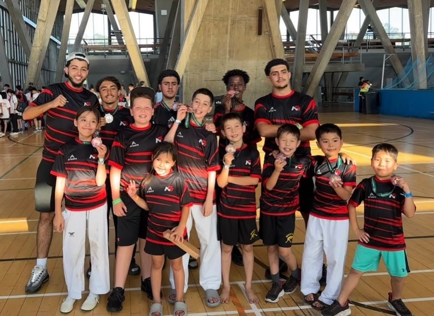 New Generation Taekwondo team together after a competition